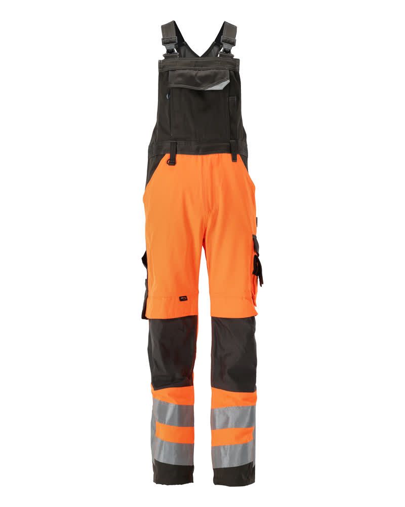 Latzhose mit Knietaschen SAFE SUPREME Hi-vis Orange/Dunkelanthrazit 82C52