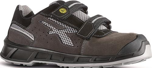 Sicherheitssandale Prince Gr.40 W.11 grau-grau Leder m.Mesh-Einsätzen