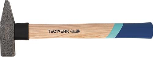 Schlosserhammer 1000g Stiel-L.360mm Hickory m.Nylonschutzhülse TECWERK