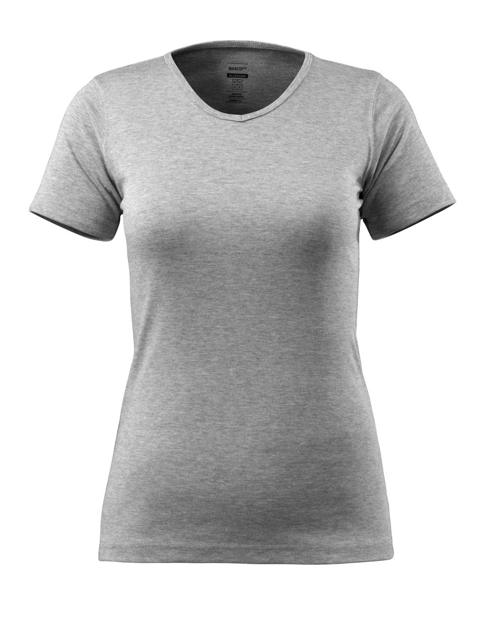 Damen-Passform T-Shirt CROSSOVER Grau-meliert S