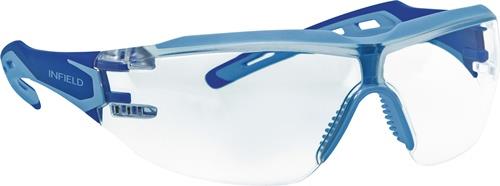 Schutzbrille Protor EN 166 Fassung:blau Scheibe:klar PC INFIELD SAFETY