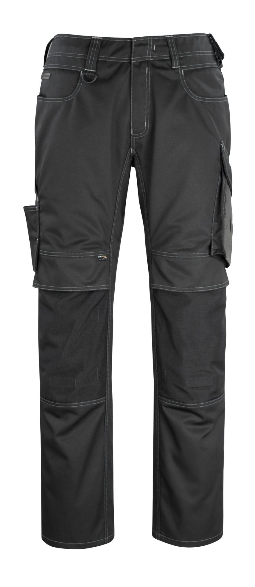 Hose mit Knietaschen UNIQUE Schwarz/Dunkelanthrazit 76C54