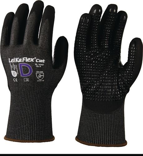 Schnittschutzhandschuhe LeiKaFlex® CUT RL 1645 Gr.10 grau/schwarz EN 388 PSA II