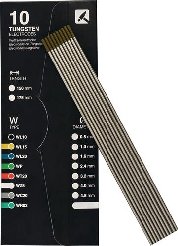 Wolframelektrode D.1,6mm L.175mm gold TIGZONE
