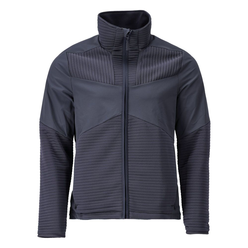 Fleecepullover mit Reißverschluss und Futter CUSTOMIZED Schwarzblau M