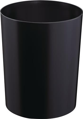 Papierkorb 13l H300xØ245mm schwer entflammbar Ku.schwarz ZWINGO