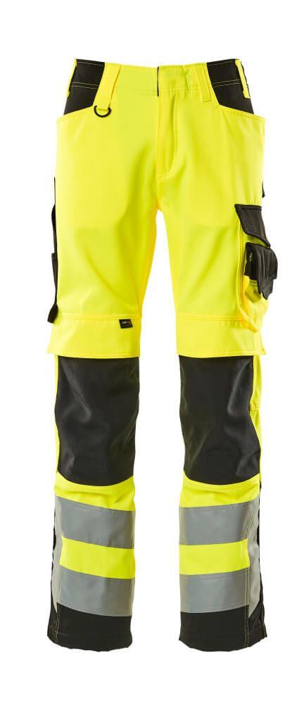 Hose mit Knietaschen SAFE SUPREME Hi-vis Gelb/Schwarz 82C46