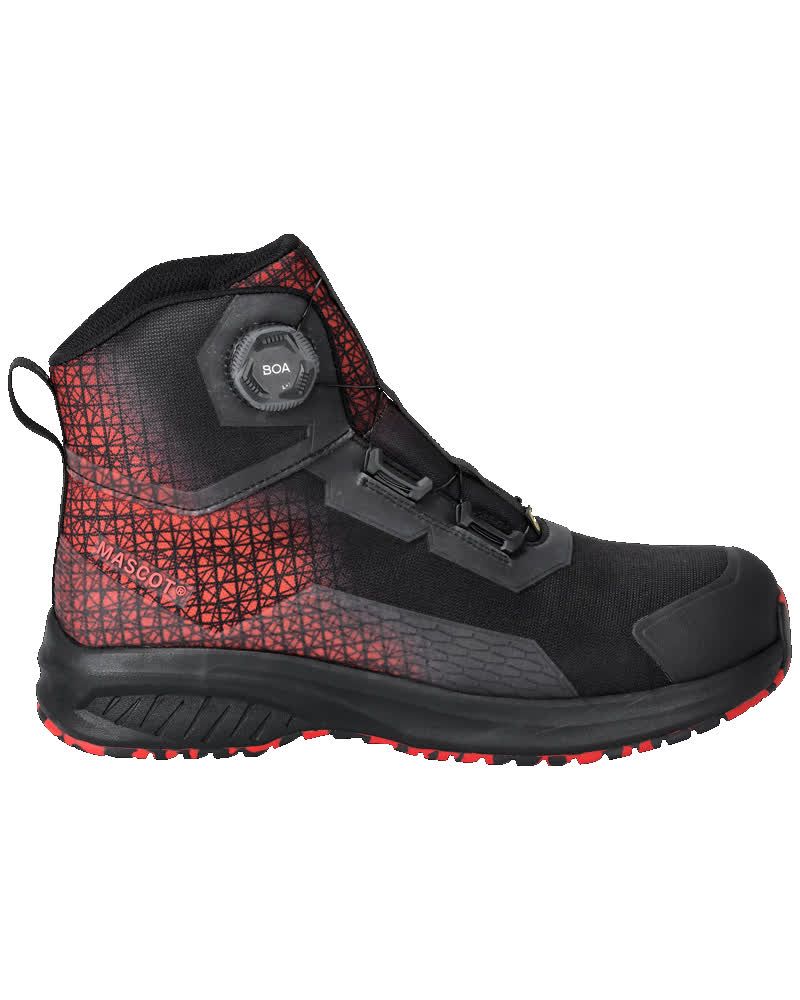 Sicherheitsstiefel FOOTWEAR ACCELERATE Schwarz/Verkehrsrot 1041