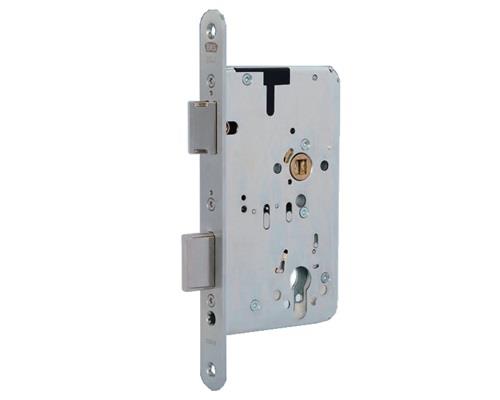 Panik-Einsteckschloss 2327 Fkt.E rd 20/65/72/9mm DIN re.VA 2-flg.BKS