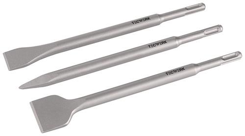 Einsteckwerkzeugset SDS-plus 3-tlg.in Ku.-Box L.250mm KU-Box TECWERK