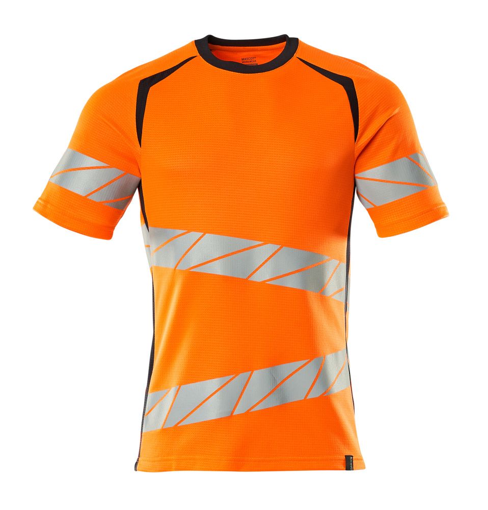 T-Shirt ACCELERATE SAFE Hi-vis Orange/Schwarzblau 4XLONE