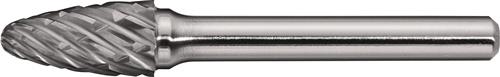 Frässtift RBF Special Steel D.10mm Kopf-L.20mm Schaft-D.6mm HM Verz.Kreuz TW