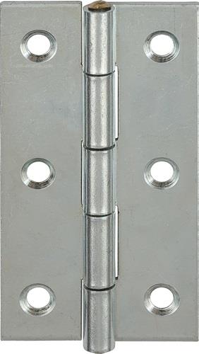 Scharnier H.100mm B.52mm S.1,6mm STA blau verz.gerollt,schmal VORMANN