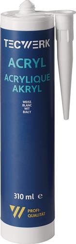 Acryl 310ml weiß Kartusche TECWERK