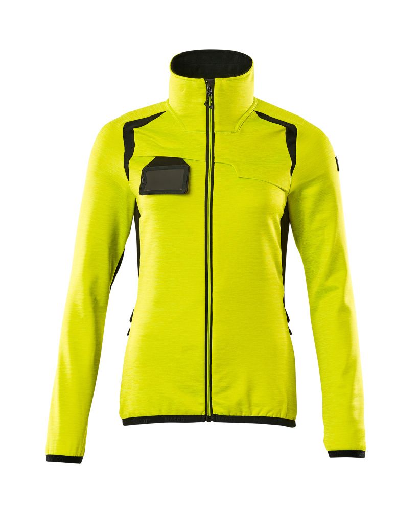 Damen-Passform Fleecejacke ACCELERATE SAFE Hi-vis Gelb/Schwarz L