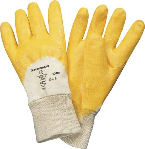 Handschuhe Lippe Gr.10 gelb Nitrilbeschichtung EN 388 PSA II PROMAT
