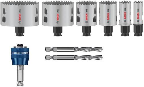 Lochsägen-Set PRO Multi Material PC Plus 9-tlg.19,25,38,44,68,83mm Schnitt-T44mm