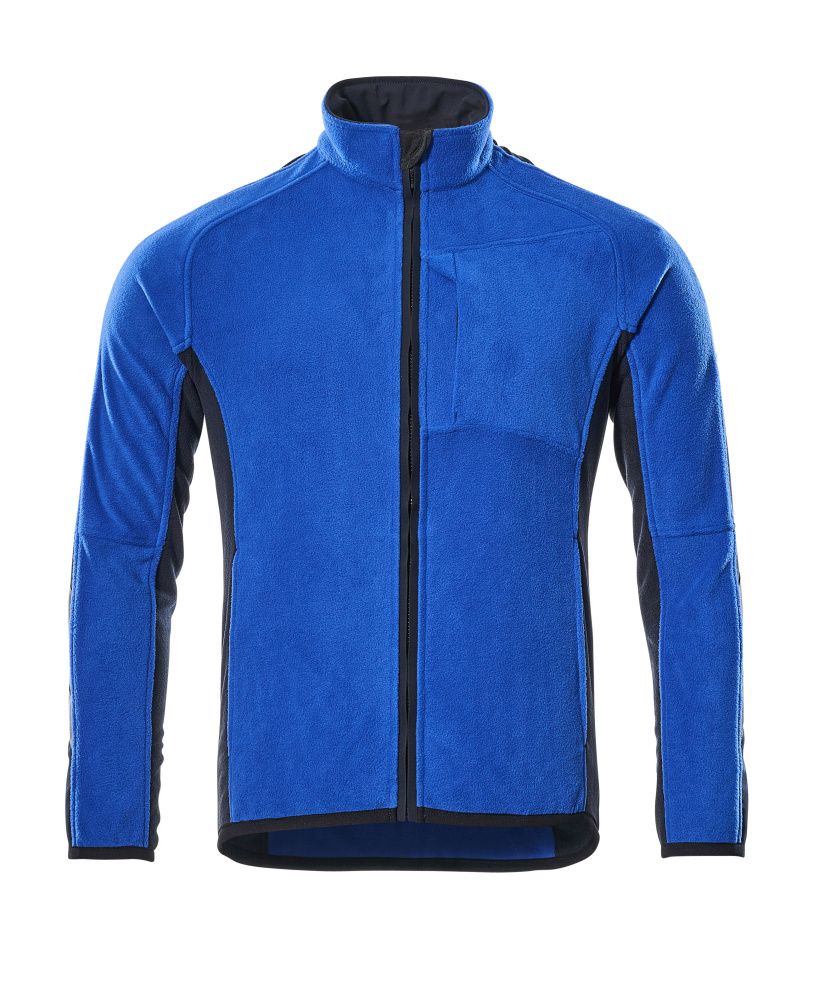 Fleecejacke UNIQUE Kornblau/Schwarzblau XL