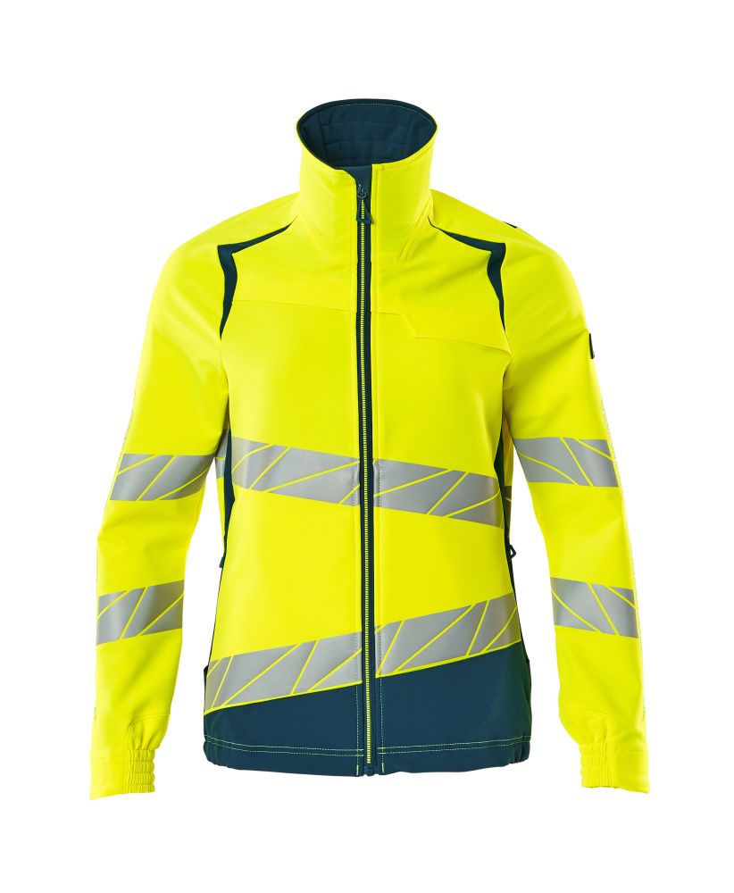 Damen-Passform Jacke ACCELERATE SAFE Hi-vis Gelb/Dunkelpetroleum L