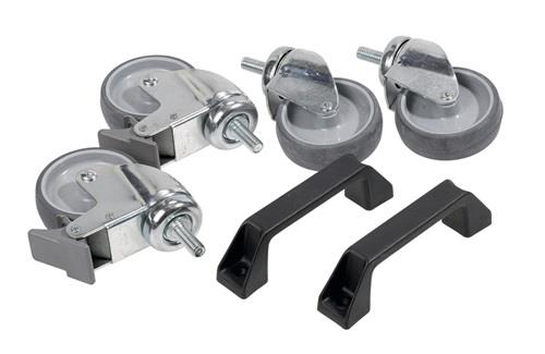 Doppelstativzubehör 6tlg. Rollen- und Griffset