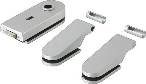 Glastürbeschlag STUDIO Rondo LM silber elox.BB DIN L/R DORMA-GLAS