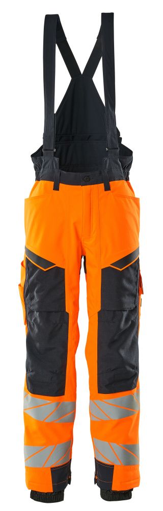 Winterhose ACCELERATE SAFE Hi-vis Orange/Schwarzblau L