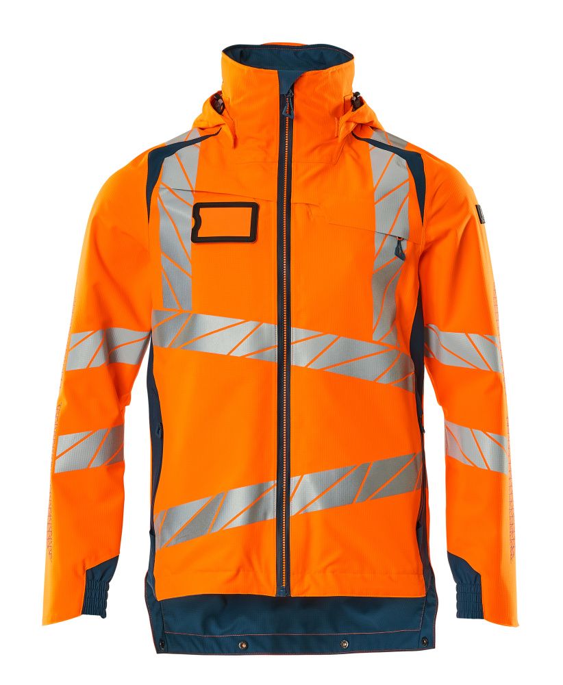 Hardshelljacke ACCELERATE SAFE Hi-vis Orange/Dunkelpetroleum S