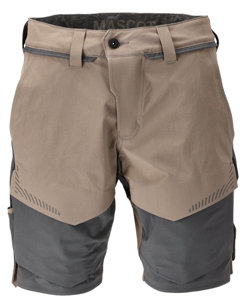 Shorts CUSTOMIZED Dunkel Sandbeige/Anthrazitgrau 24C58