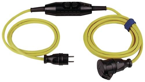 Schutzkontaktverlängerung 16 A 230 V 3x1,5mm² 4,5m H07RN-F gelb JÄGER DIREKT