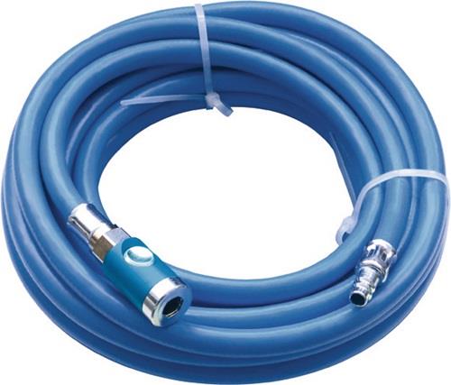 Druckluftschlauchset ID 9mm AD 16mm L.10m Sicherheitskuppl.DN 7,4 EWO