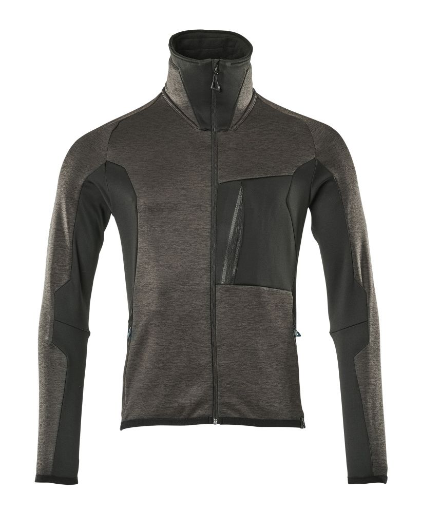 Fleecejacke ADVANCED Dunkelanthrazit/Schwarz S
