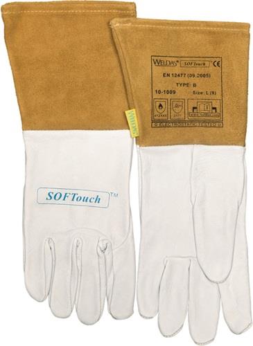 Schweißerhandschuhe Gr.L (9) natur/orange 5 PA