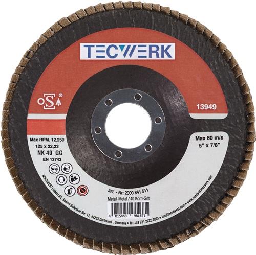 Fächerscheibe D.115mm K.40 kon.Stahl/Holz NK TECWERK