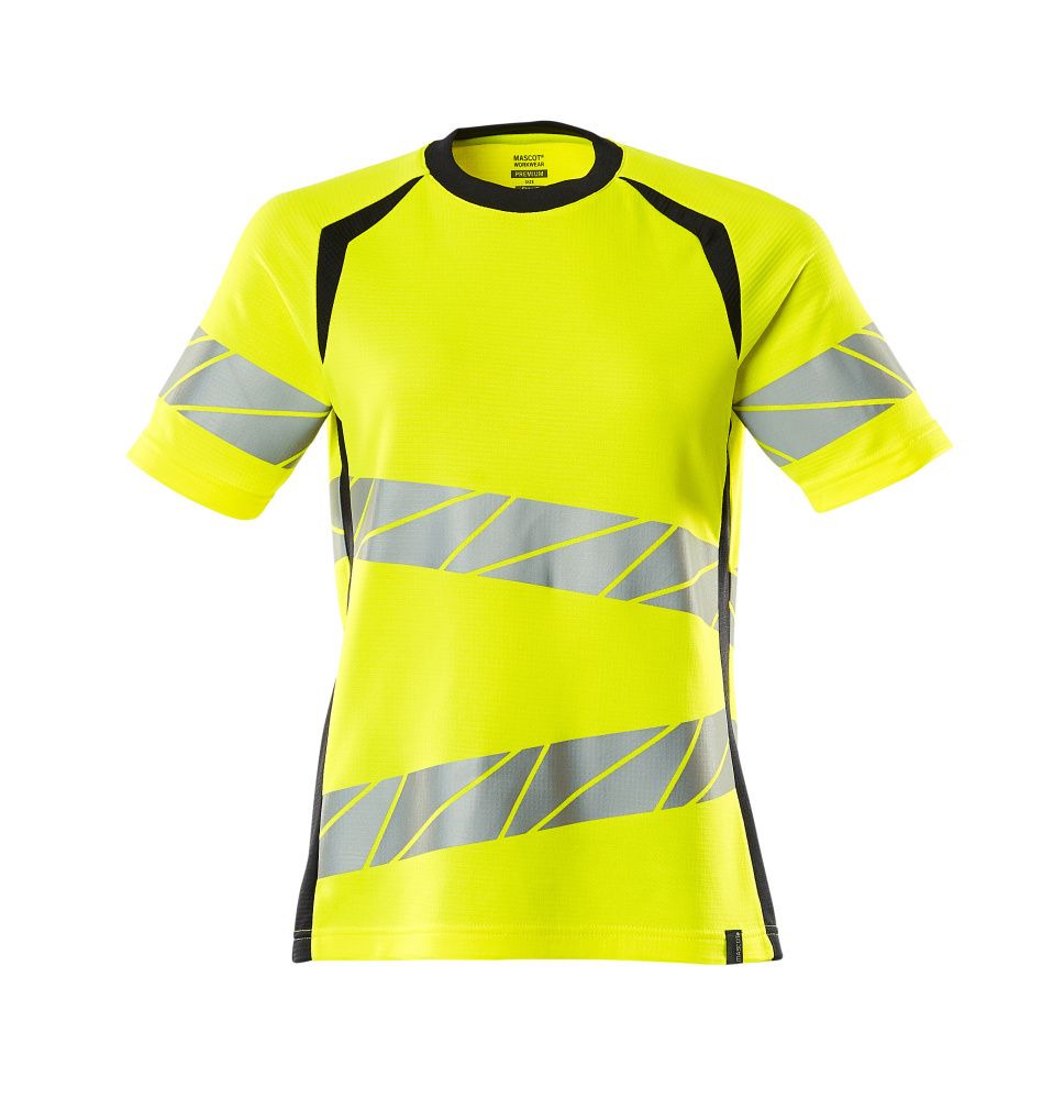 Damen-Passform T-Shirt ACCELERATE SAFE Hi-vis Gelb/Schwarzblau 5XLONE