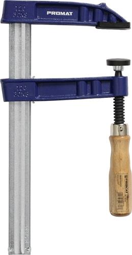 Temperguss-Schraubzwinge Spann-W.150mm A.80mm Holzgr.25x6mm PROMAT