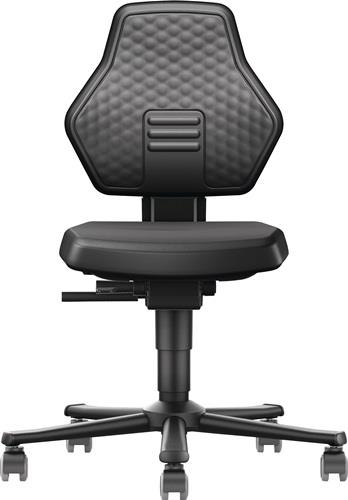 Arbeitsdrehstuhl Air Flow Rl.Kunstlederpolster schwarz 450-600mm BIMOS