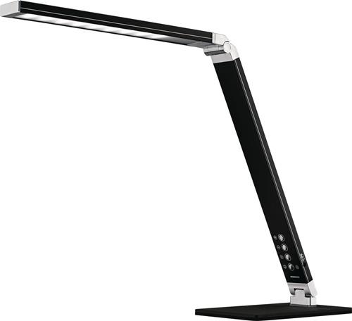 Schreibtischleuchte Magic Light Alu.schwarz H.max.420mm Standfuß m.LED HANSA
