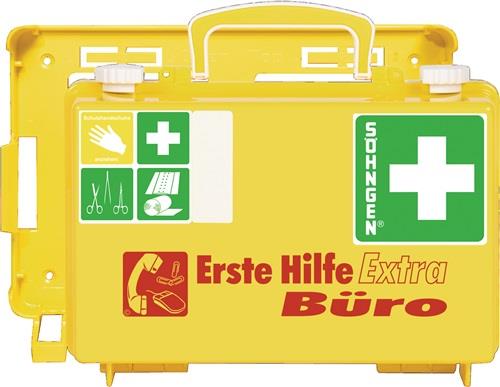 Erste Hilfe Koffer Extra Büro B260xH170xT110ca.mm leuchtgelb SÖHNGEN