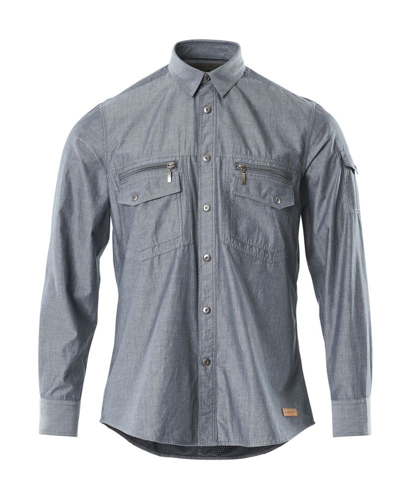 Hemd CROSSOVER Gewaschener dunkelblauer Denim M