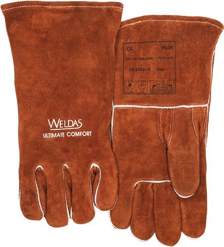 Schweißerhandschuhe Gr.L (9) braun Rindspaltleder 5 PA