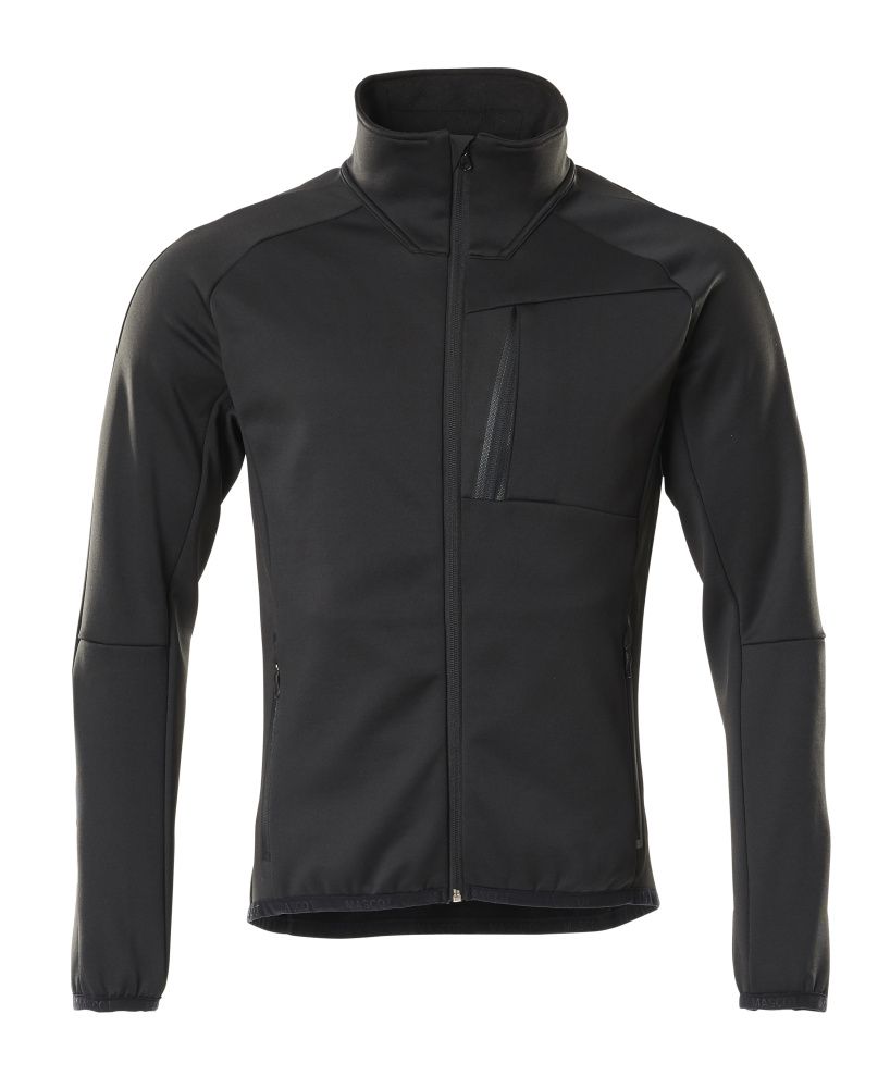 Fleecejacke UNIQUE Schwarz 3XL