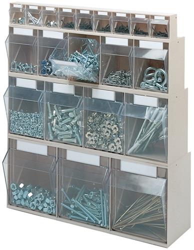 Klarsichtmagazin H207xB600xT172mm 4 x D Ku.beige LOCKWEILER