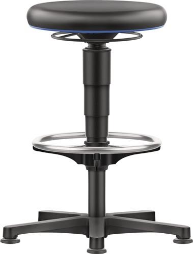 Drehhocker Bodengleiter u.Fußring Integralschaum Integralschaum schwarz