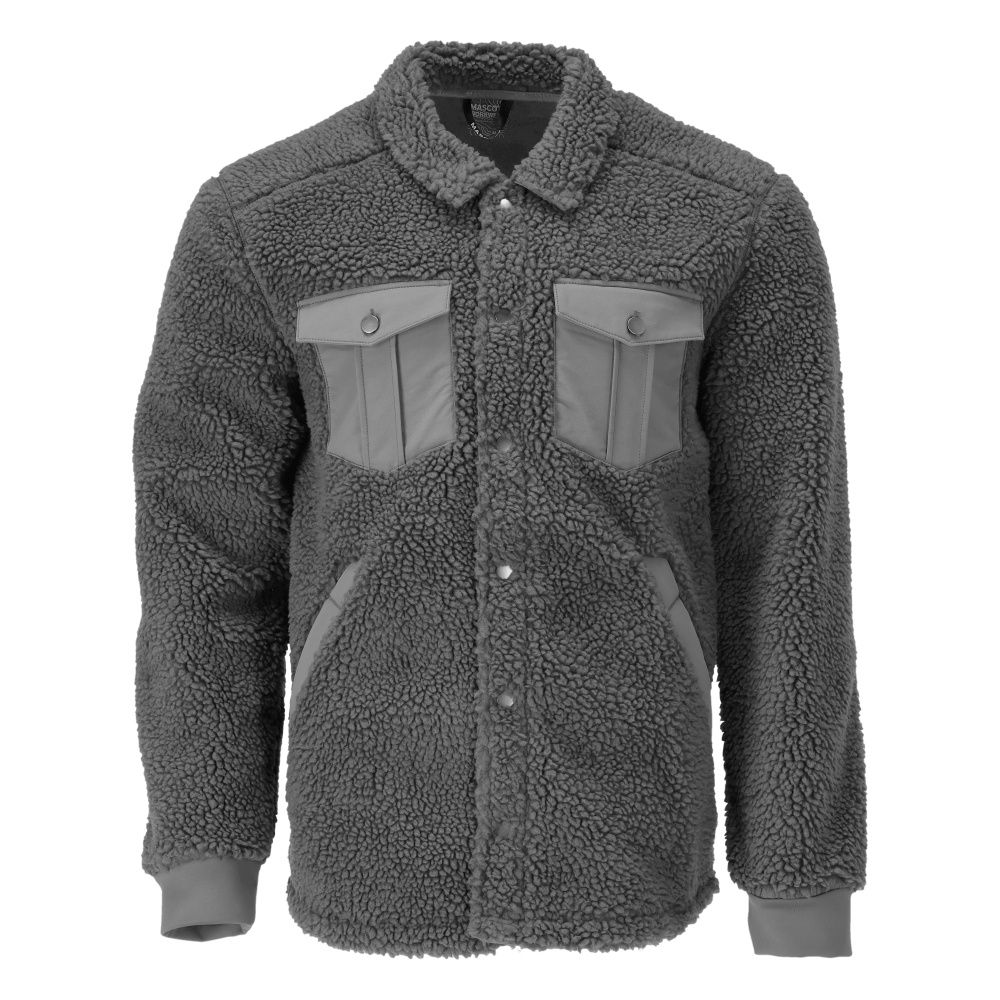 Faserpelz Hemd CUSTOMIZED Anthrazitgrau XL