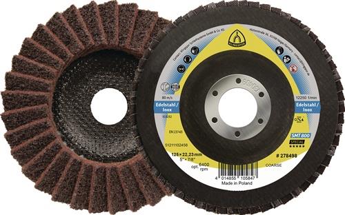 Fächerscheibe SMT 800 D.115mm K.medium 12Grad gewölbt INOX NK KLINGSPOR