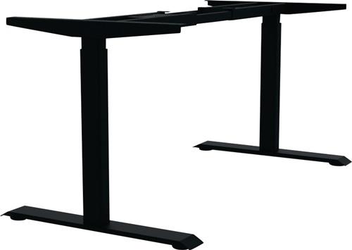 Steh-Sitz Tischgestell schwarz RAL 9017 H.695-1145mm BMB