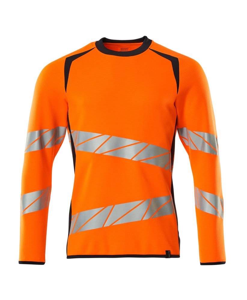 Sweatshirt ACCELERATE SAFE Hi-vis Orange/Schwarzblau XL ONE