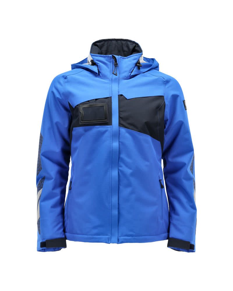 Damen-Passform Winterjacke ACCELERATE Azurblau/Schwarzblau 2XL