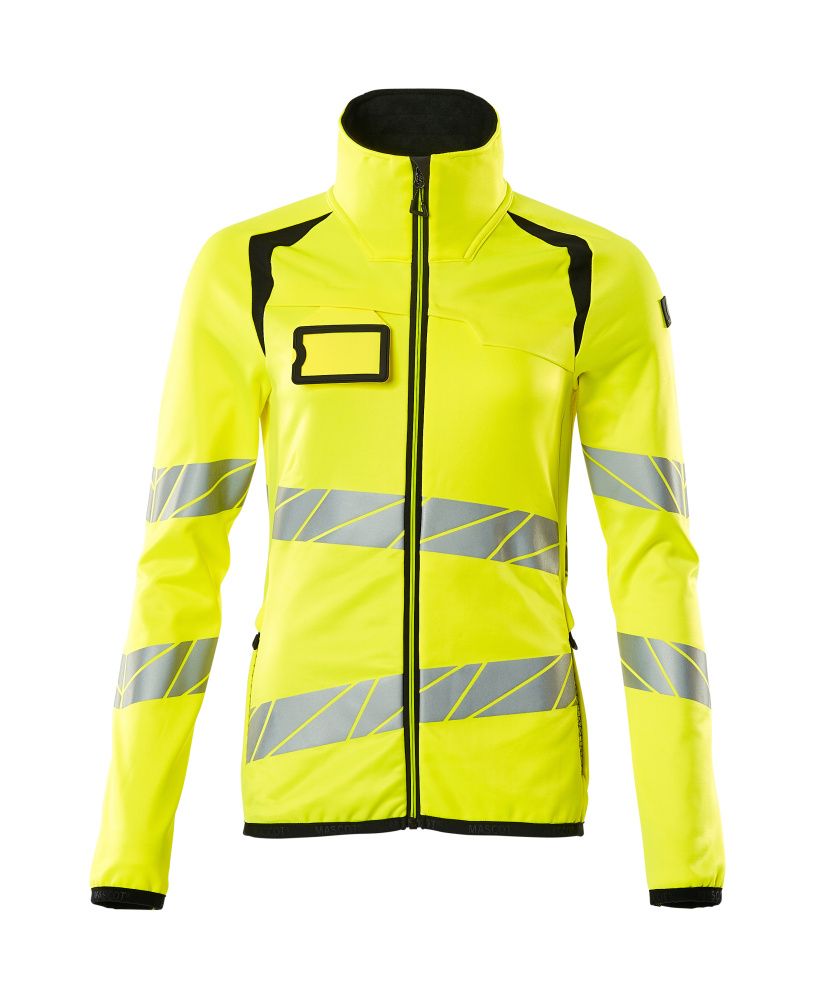 Damen-Passform Fleecejacke ACCELERATE SAFE Hi-vis Gelb/Schwarz L