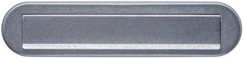 Briefeinwurf VA Edelstahl vibriert ov.77mm 340mm INTERSTEEL